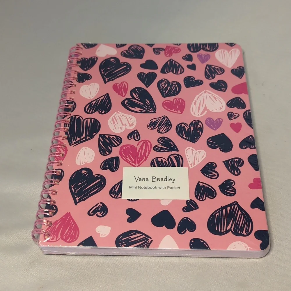 Vera Bradley Notebook with Pocket -Love You Lots
